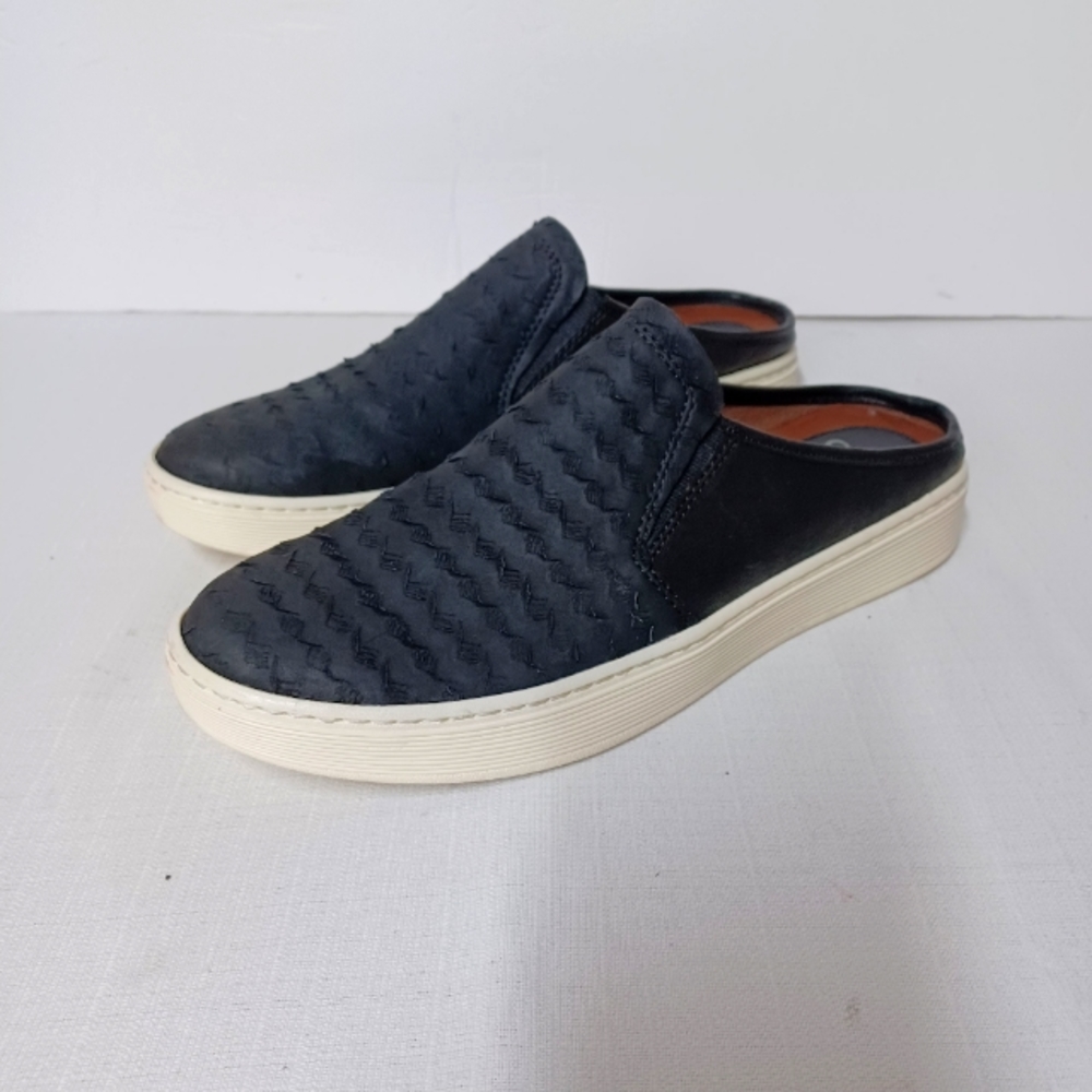 Sofft Black Mules with Cream Sole